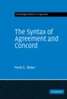 Image for The Syntax of Agreement and Concord
