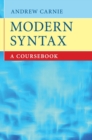 Image for Modern syntax  : a coursebook
