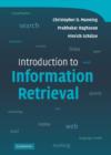 Image for An introduction to information retrieval