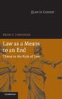 Image for Law as a Means to an End