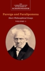 Image for Parerga and paralipomena  : short philosophical essaysVolume 1