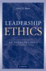 Image for Leadership ethics  : an introduction