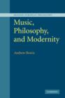 Image for Music, Philosophy, and Modernity