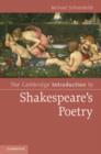 Image for The Cambridge introduction to Shakespeare&#39;s poetry