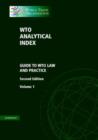 Image for WTO Analytical Index 2 Volume Hardback Set