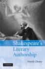Image for Shakespeare&#39;s Literary Authorship