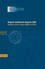 Image for Dispute Settlement Reports 2005: Volume 18, Pages 8669–9154