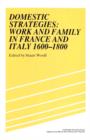 Image for Domestic strategies  : work and family in France and Italy, 1600-1800