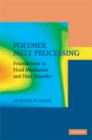 Image for Polymer melt processing  : foundations in fluid mechanics and heat transfer