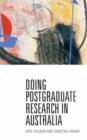 Image for Doing Postgraduate Research in Australia