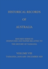 Image for Historical Records of Australia : Series III Volume VIII