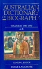 Image for Australian Dictionary of Biography Vol 17 A-K