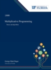 Image for Multiplicative Programming