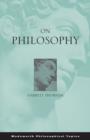 Image for On Philosophy