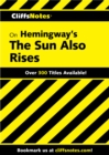 Image for CliffsNotes on Hemingway&#39;s The Sun Also Rises