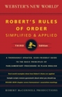 Image for Webster&#39;s New World Robert&#39;s Rules Of Order Simplified And Applied, Third Ed.