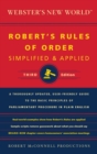 Image for Webster&#39;s New World Robert&#39;s Rules of Order Simplified and Applied, Third Edition