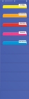 Image for File Organizer (Blue) Pocket Chart