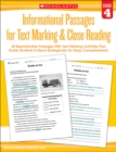 Image for Informational Passages for Text Marking &amp; Close Reading: Grade 4