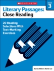 Image for Literary Passages: Close Reading: Grade 3 : 20 Reading Selections With Text-Marking Exercises
