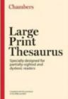 Image for Chambers large print thesaurus