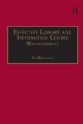 Image for Effective Library and Information Centre Management