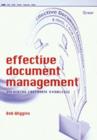 Image for Effective document management  : unlocking corporate knowledge