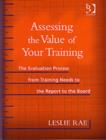 Image for Assessing the Value of Your Training