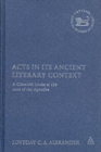 Image for Acts in Its Ancient Literary Context