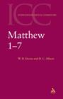 Image for A critical and exegetical commentary on the Gospel according to Saint MatthewVol. 1: Introduction and commentary on Matthew I-VII
