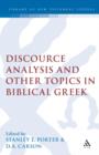 Image for Discourse analysis and other topics in Biblical Greek