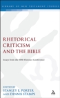 Image for Rhetorical criticism and the bible