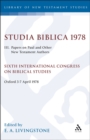 Image for Studia biblica 1978: Sixth International Congress on Biblical Studies, Oxford 3-7 April 1978. (Papers on Paul and other New Testament authors)
