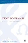 Image for Text to praxis: hermeneutics and homiletics in dialogue : 393
