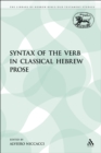 Image for Syntax of the Verb in Classical Hebrew Prose