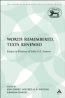 Image for Words Remembered, Texts Renewed: Essays in Honour of John F.A. Sawyer