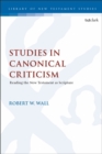 Image for Studies in canonical criticism: reading the New Testament as scripture