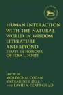 Image for Human Interaction with the Natural World in Wisdom Literature and Beyond