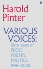 Image for Various voices: sixty years of prose, poetry, politics, 1948-2008