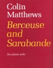 Image for Berceuse and Sarabande