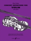 Image for Concert repertoire for violin  : with piano