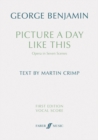 Image for Picture a day like this (First Edition Vocal Score)