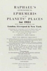 Image for Raphael&#39;s Astronomical Ephemeris : With Tables of Houses for London, Liverpool and New York