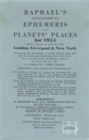 Image for Raphael&#39;s Astronomical Ephemeris : With Tables of Houses for London, Liverpool and New York
