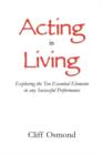 Image for Acting is Living