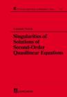 Image for Singularities of Solutions of Second-Order Quasilinear Equations