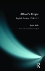 Image for Albion&#39;s People : English Society 1714-1815