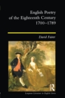 Image for English poetry of the eighteenth century 1700-1789
