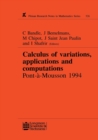 Image for Calculus of Variations, Applications and Computations