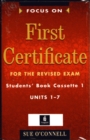 Image for Focus on FCE Student Book Cassette 1-2